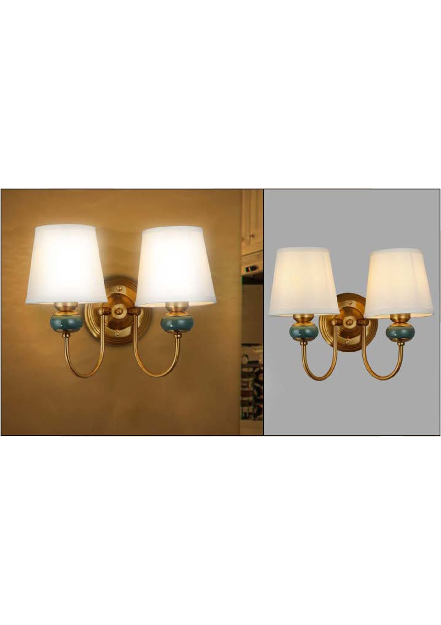 Beyond Lights - Brass Wall Sconce- GL